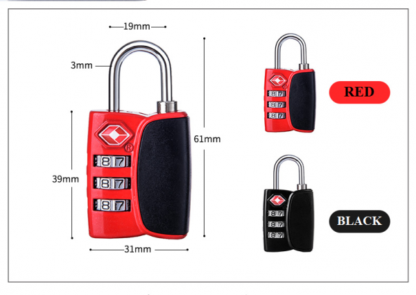 Khóa số NatureHike NH23A023-A TSA 3 số - Hình ảnh 9